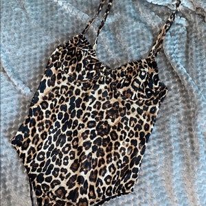 Windsor sheer cheetah print thong bodysuit! 🐆